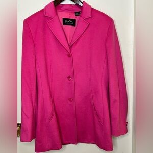 Dana Buchman Pink Cashmere Jacket, Women’s 12, EUC
